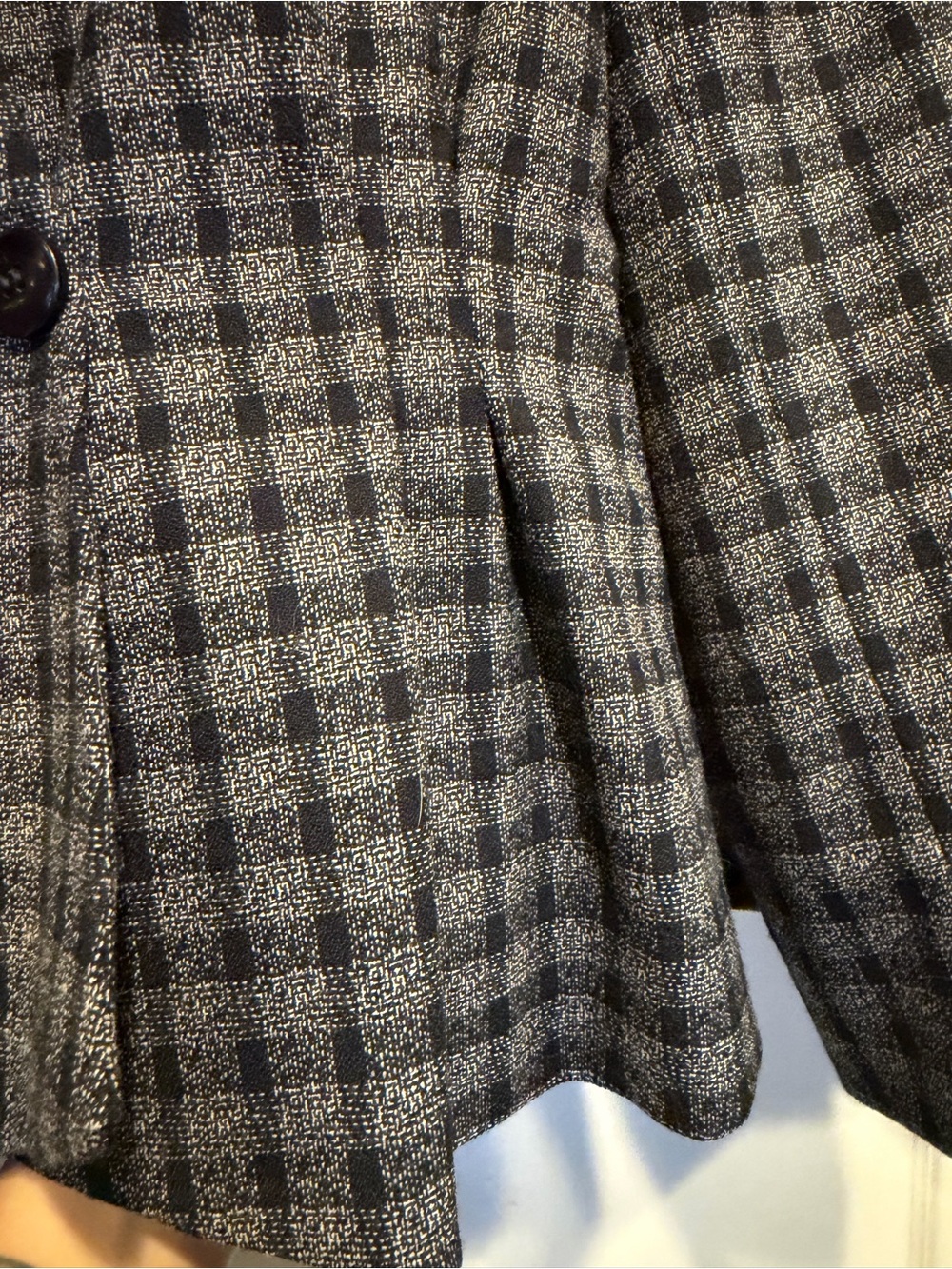 Vintage Christian Dior The Suit Women's Gray Plaid Suit Jacket & Pencil Skirt - Picture 9 of 14